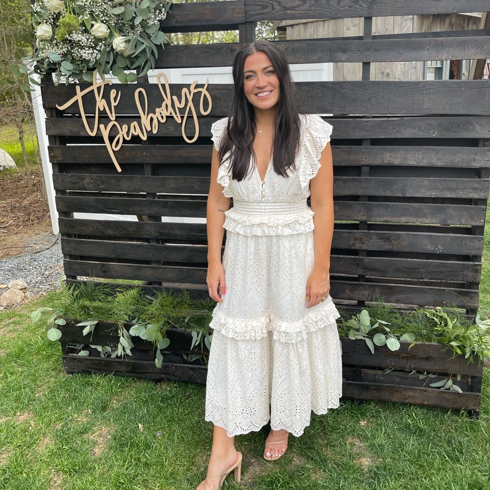 Cleobella MIDI designer ivory dress